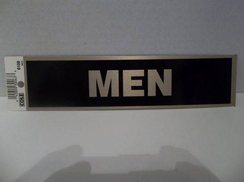 3~COLE RESTROOM SIGN&#039;S~ &#034;MEN&#034; ~STICK-ON~ 2&#034; X 8&#034;