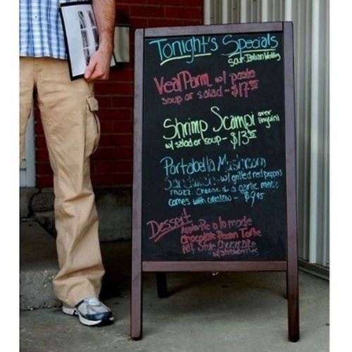 Marker Board A-Frame Sign Sidewalk Sandwich Menu Restaurant Chalk Marker Set