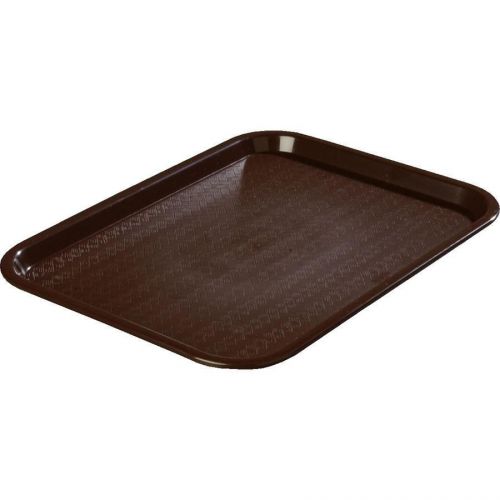 Fast Food Trays Carlisle CT1418-69 Chocolate Brown 14&#034;x18&#034; Standard Plastic (12)