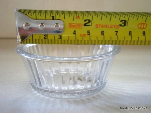 Lot of 48 2oz fluted carlisle Ramekin carlisle 0844-07 clear BPA free