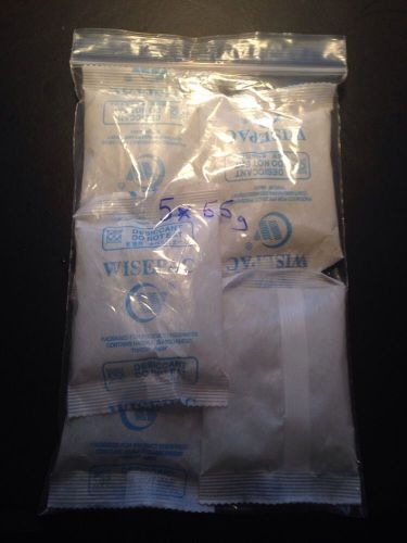 5 Silica Gel Desiccant Packs 55g ea. Soiled W/Corrosion Inhibiter Safe Storage