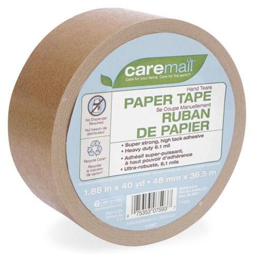 Caremail 1119059 packaging tape, 6.1mil, 1.88&#034;x40 yards, 12/pk, kraft for sale