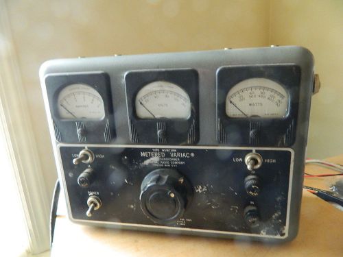 Genrad W5MT3AW Triple Meter Variac