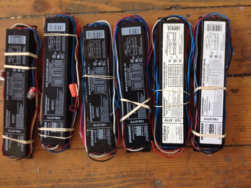 Six Sylvania Quicktronic Electronic Ballasts T8, QHE2x32T8UNV ISN-SC, 120-277V