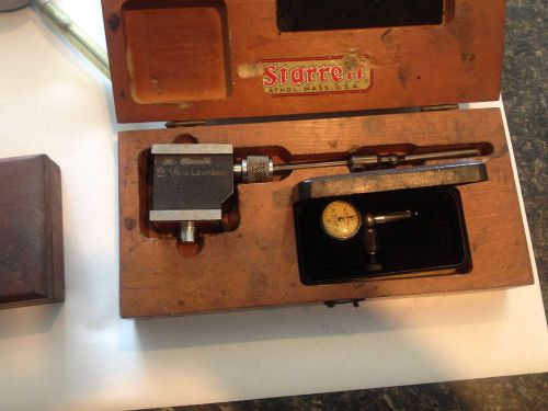 Starrett No. 657 magnetic base + No. 711 last word set + original wooden box