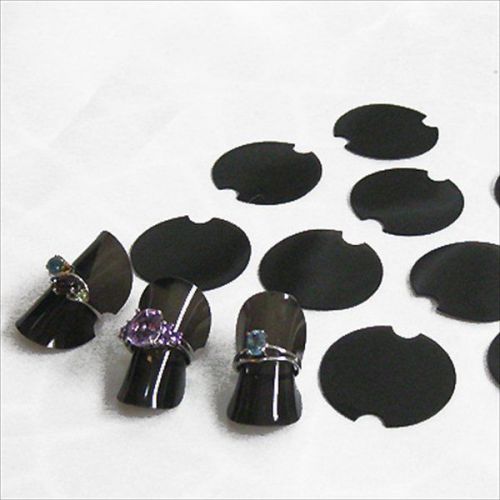 100 BLACK RING RISER DISC JEWELRY DISPLAYS HOLDER 1.5&#034;