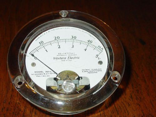 VTG Triplett Western Electric Panel Meter Gauge 321-L Bureau Of Ship Steampunk