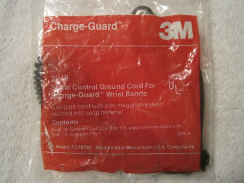 3m 2210 static control ground cord for charge-guard wrist band coil type for sale