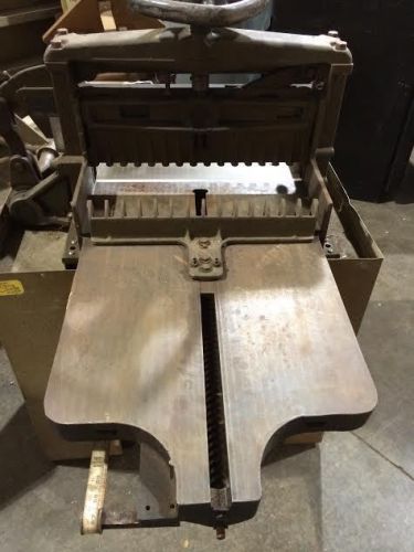 Antique Industrial 19&#034; Hand Paper Cutter