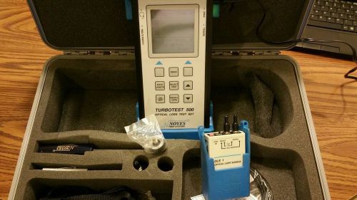 Noyes Turbotest 500 Fiber Optic Loss Test Set / Model T504-T ASC / OLS &amp; Extra&#039;s