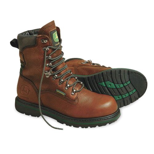 Work Boots, Pln, Mens, 8, Dark Brown, 1PR JD8283 8 MED