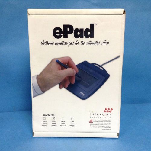 Interlink Electronics – VP 9801 USB ePad Quantity 2