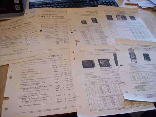 VINTAGE 1920S THE CUTLER-HAMMER MFG CO BULLETINS/PRICE GUIDES. RARE ITEMS