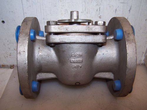 NEW PERMASEAL 2&#034; STAINLESS STEEL PLUG VALVE 9176338  MAX TEMP 850F