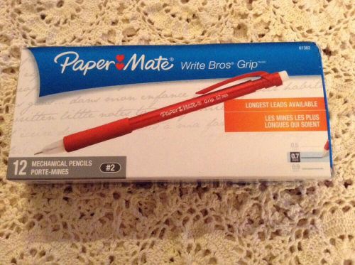 PAPERMATE GRIP 0.7MM MECHANICAL PENCILS 12 PACK