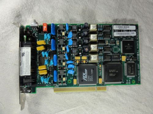 Dialogic D/4PCI 4 Port Modem PBX Voice Fax Board