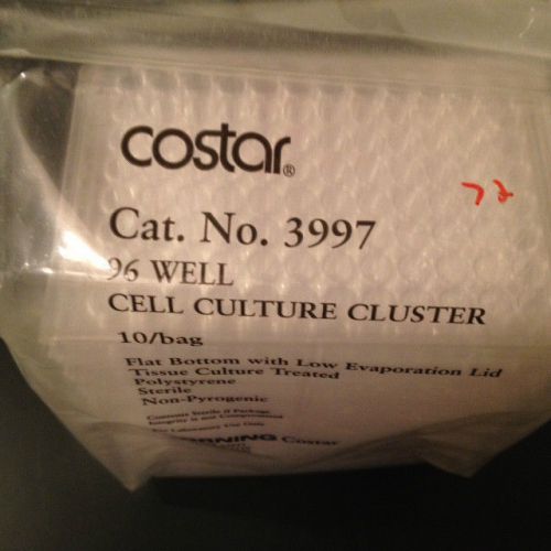 Costar #3997 96 well cell culture plates polystyrene sterile nonpyrogenic 10/pk for sale