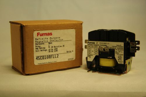 Furnas 45CD10AFLL2 Definite Purpose Magnetic Contactor 20 25 Amp 1 Pole 120V