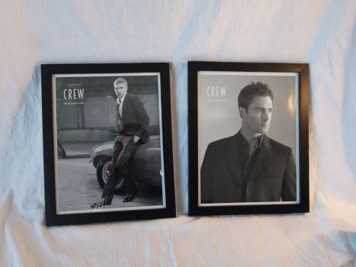 American Crew Framed Black &amp; White Photo&#039;s 11 x 15&#034;