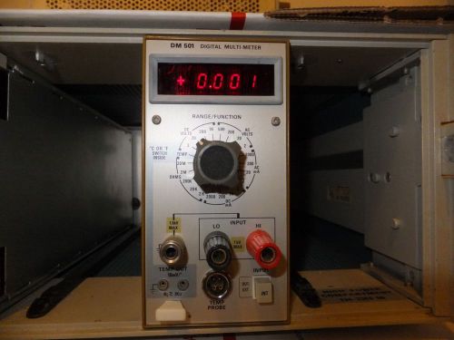 TEKTRONIX DM 501 Digital Multimeter with PDF Manual limited testing