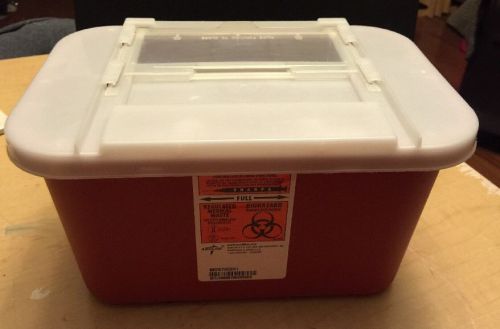 Medline Biohazard Multipurpose Sharps Containers,Red,