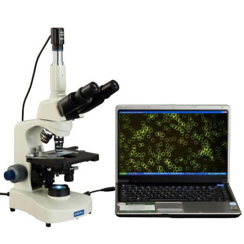 Omax 40x-2500x trinocular compound darkfield led reversed microscope+usb camera for sale