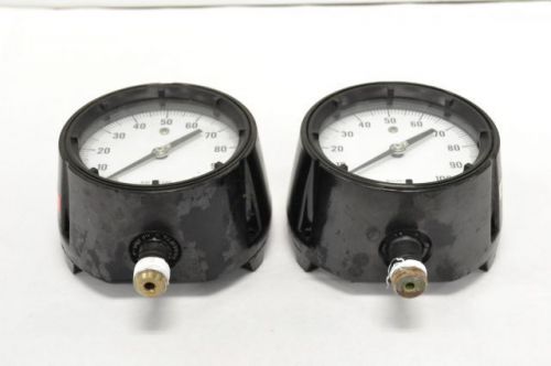 LOT 2 ASHCROFT DURAGAUGE 0-100 PSI BRONZE TUB PRESSURE GAUGE 1/2IN NPT B213895