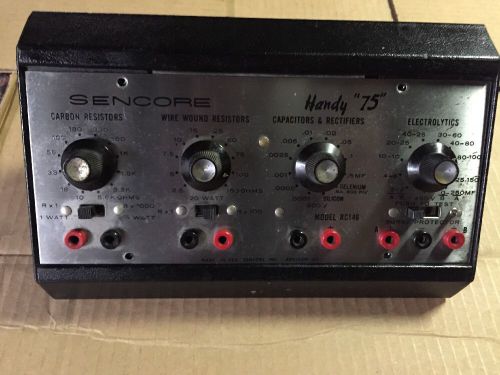 Vintage Sencore Handy 75 Resistor, Capacitors, And Rectifier Tester