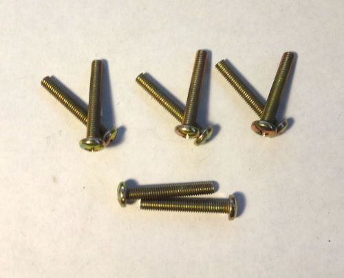 100 each 10-32 x 1-1/4&#034; PLATED ROUND PHILLIPS PAN HEAD MACHINE SCREWS NEW!