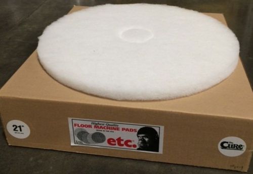 21&#034; etc Gorilla soft white polish pad. Case of 5 each pads