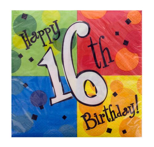 Birthday Cake Celebration Napkins - Set of 24 [ID 3171263]