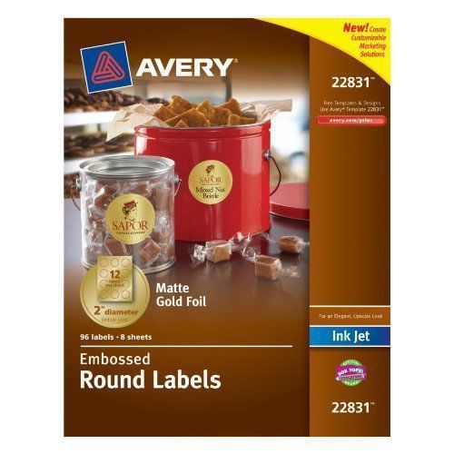 Avery Promotional Label - 2&#034; Diameter - 120 / Pack - Circle - 12/sheet - (22831)