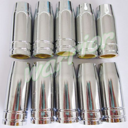 10pcs Copper Conical MB 25AK MIG Welding Torch Nozzle 15mm 145.0076 Binzel Style