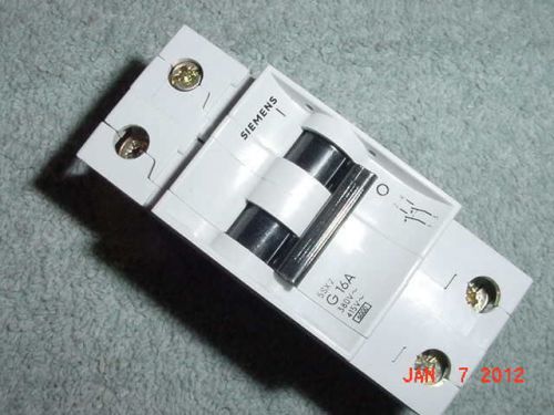 *NEW* SIEMENS 5SX2 G 16 AMP 2-POLE BREAKER 380/415 VOLT **FREE SHIPPING USA**