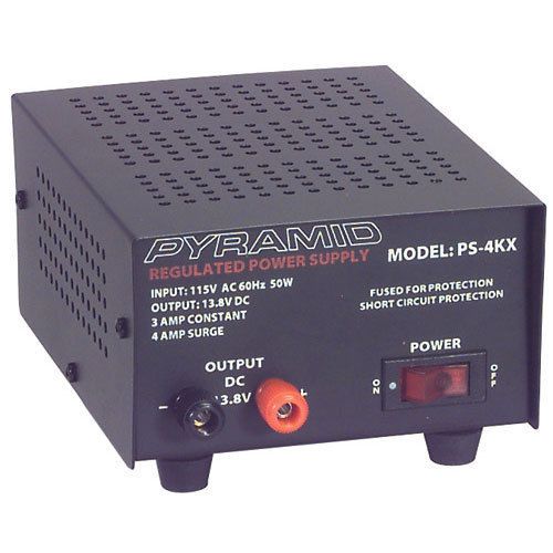 Pyramid PS4KX Power Supply 13.8 VDC 3A 120-532