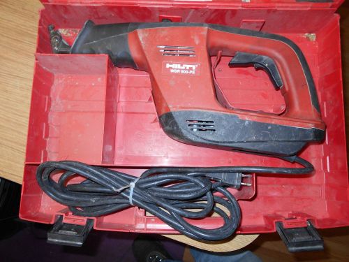 HILTI WSR 900-PE ORBITAL RECIPROCATING SAW +Case &amp; Manual