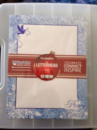 Royal Consumer Prace On Earth Blue Foil Letterhead