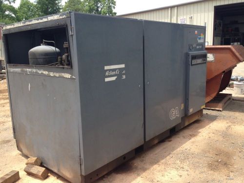 Atlas copco gau-1107 150hp air compressor 460v for sale