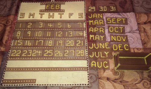 Homemade Vintage Build Your Own Calendar