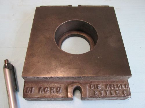 DIACRO DIE HOLDER BASE,  2-3/4&#034; RECESS,