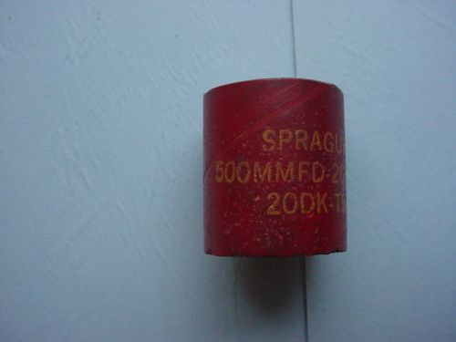 SPRAGUE 500MMF 20KV HV CAPACITORS