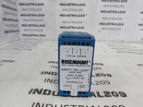 ROSEMOUNT HART LOOP ANALOG SIGNAL CONVERTER 333UC2 USED