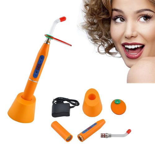 Flashing 5w wireless cordless led curing light lamp 1500mw - orange,gradually for sale