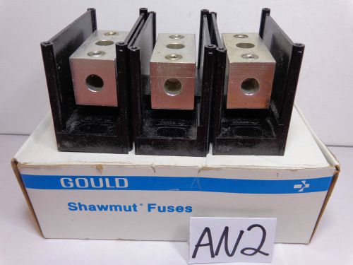 3 NEW FERRAZ SHAWMUT PDB 67051 1 POLE 600 VOLT CU9AL 2/0 no box