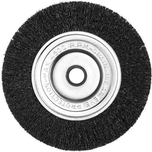 Century drill and tool 76868 coarse bench grinder wire wheel, 8-inch new for sale