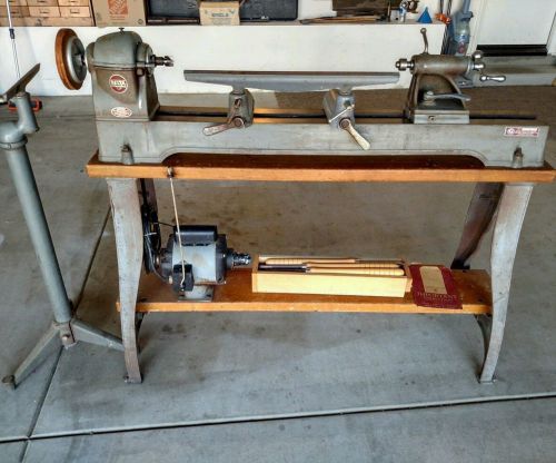 Delta-rockwell-milwaukee model 1460 wood lathe with accessories for sale