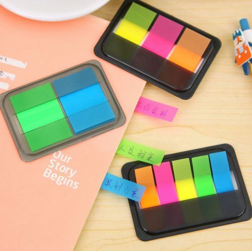 Fluorescen sticker post it bookmark marker memo flags index pad tab sticky notes for sale