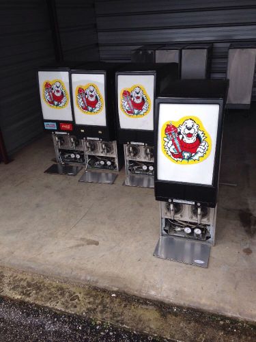 4 CORNELIUS ICEE / SLUSH MACHINES FCB PINNACLE With CARTS