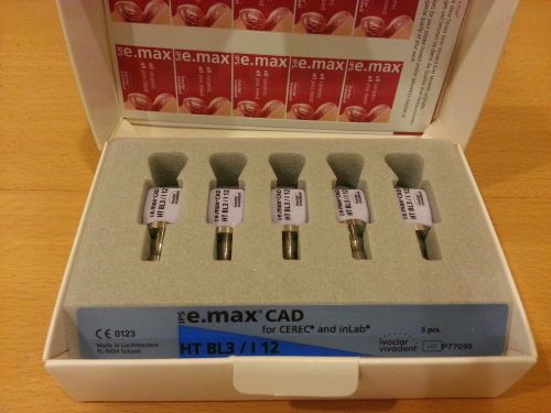 IPS e.max CAD HT BL3/ I12 for CEREC and inLab (5 pcs.)