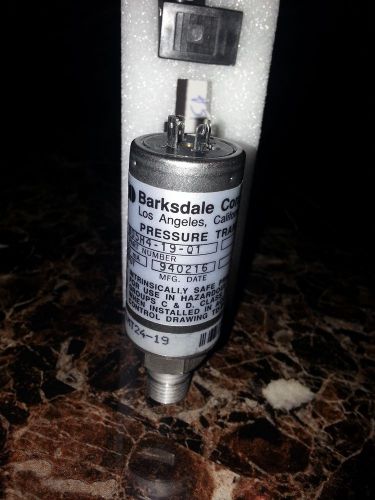 805H4-19-01 BARKSDALE PRESSSURE TRANSMITTER 4-20MA INTRINSICALLY SAFE 1/4MNPT